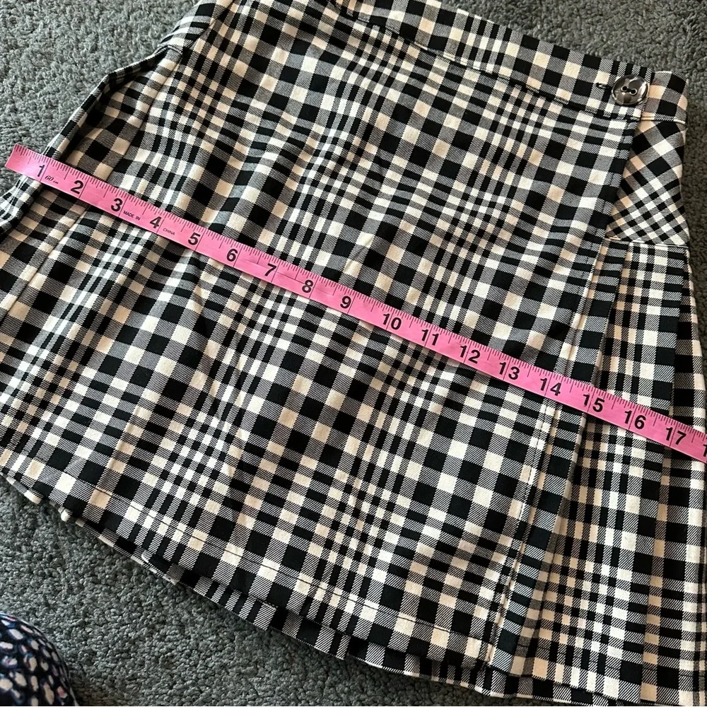 UO plaid pleated skirt